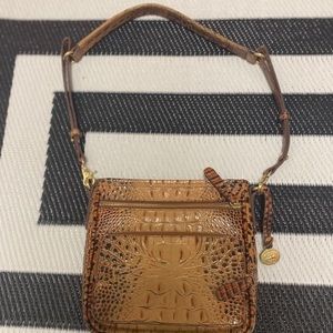 Croc-Embossed Leather Brahmin Purse Crossbody
